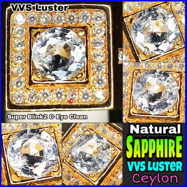 NATURAL LIGHT BLUE SAPPHIRE CEYLON SRILANKA MEMO BATU SAFIR Bkn Yellow Star Burma Ruby Batu Safir