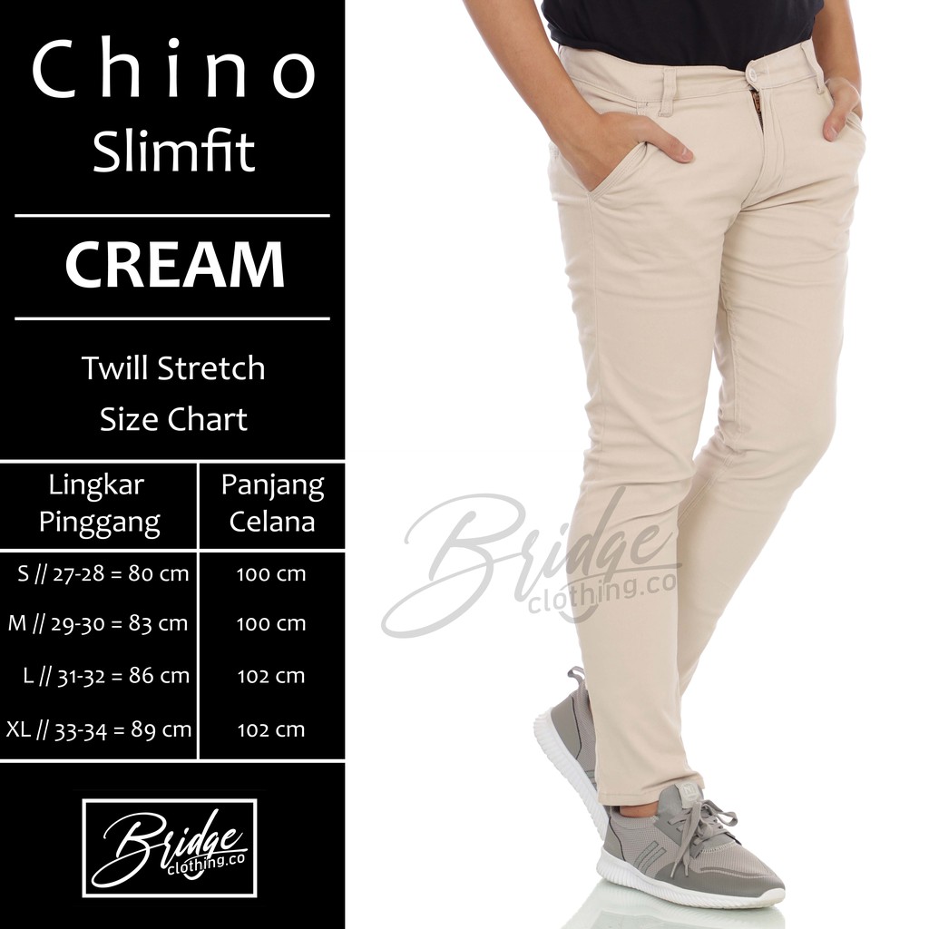 CELANA PRIA CHINO Slim fit Panjang Kerja kantor Santai Liburan Cowok Gentleman Boy Skinnyhtytth