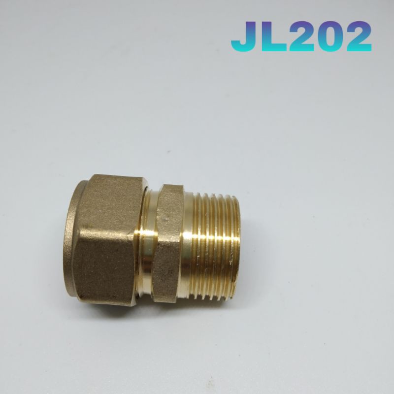 Sambungan pipa air panas Sok Drat Luar Kuningan 3/4 inch JL202