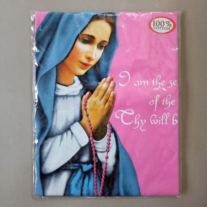 San Pietro Kaos Anak Katun Oblong Perempuan Laki Laki Rohani Katolik AS 5 Sablon Gambar Bunda Maria