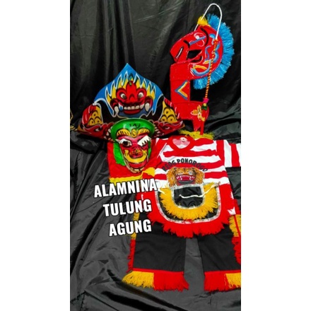 barongan setelan kaos reog ponorogo kuda lumping cambuk