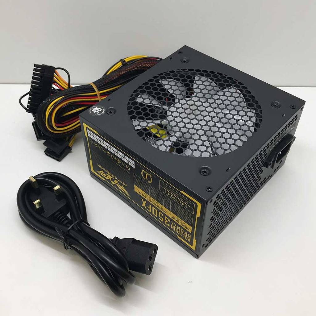 Power Supply 350FX Armaggeddon PSU Gaming 80 Plus 80+ Voltron Pure Power 350W [ Peak Power 700Watts ][12cm RGB Fan][ 3 Tahun Garansi ]