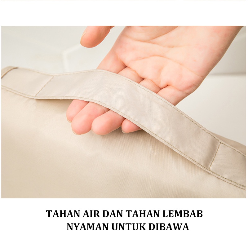 Tas Kosmetik Perjalanan Wanita Serbaguna Lipat Tas Penyimpanan Cuci Tahan Air