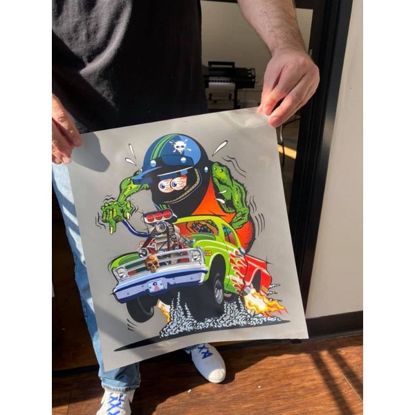 sablon DTF siap press ukuran A3