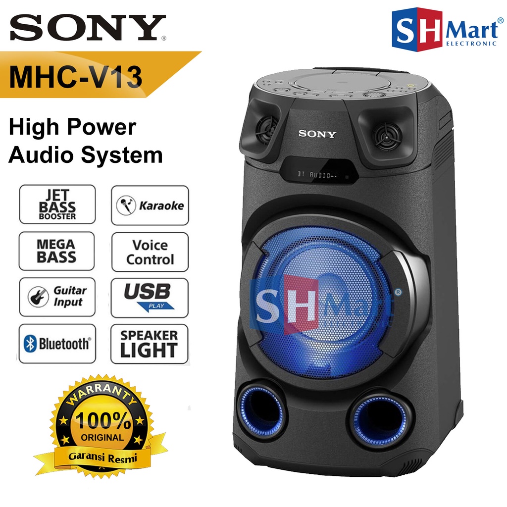 SPEAKER SISTEM AUDIO SONY BLUETOOTH MHC-V13d / MHC-V43D / MHC-V83D SONY MINI HIFI  GARANSI RESMI (MEDAN)