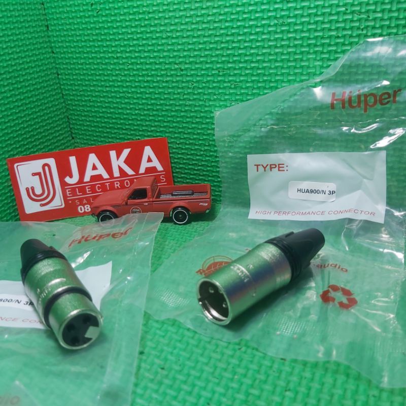 《1set》 Jack conector soket canon HUPER sepasang
