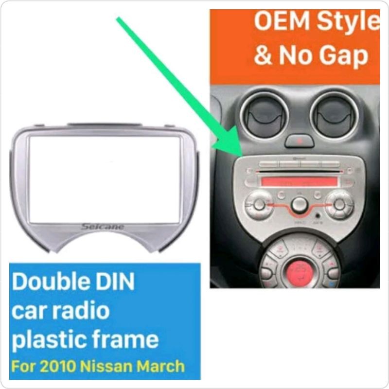 Frame Doubel Din Nissan March / Head Unit