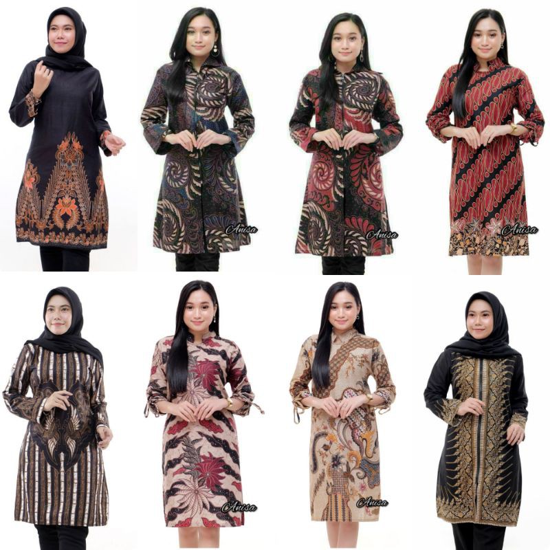 Murah Terlaris SERUT GENES JELITA TUNIC NAVBOR YELBOR WHITBOR CREAMBOR TUNIK BATIK