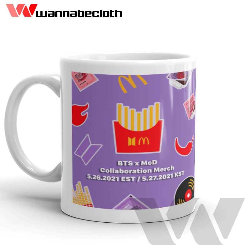 Mug BTS Meal Cetak Gelas Mug Custom Mug Satuan Cetak Mug Souvenir Mug Kpop Mug BTS Meal