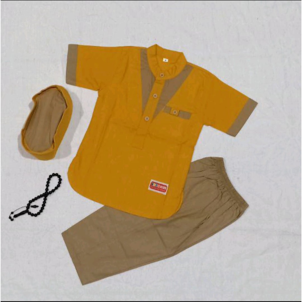 koko anak zain 2-12 thn plus peci