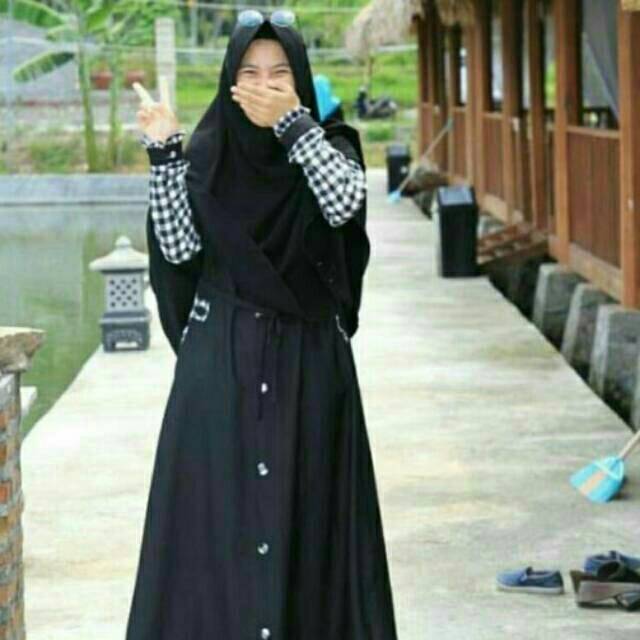 Gamis Syari Square Baloteli Kotak-Kotak