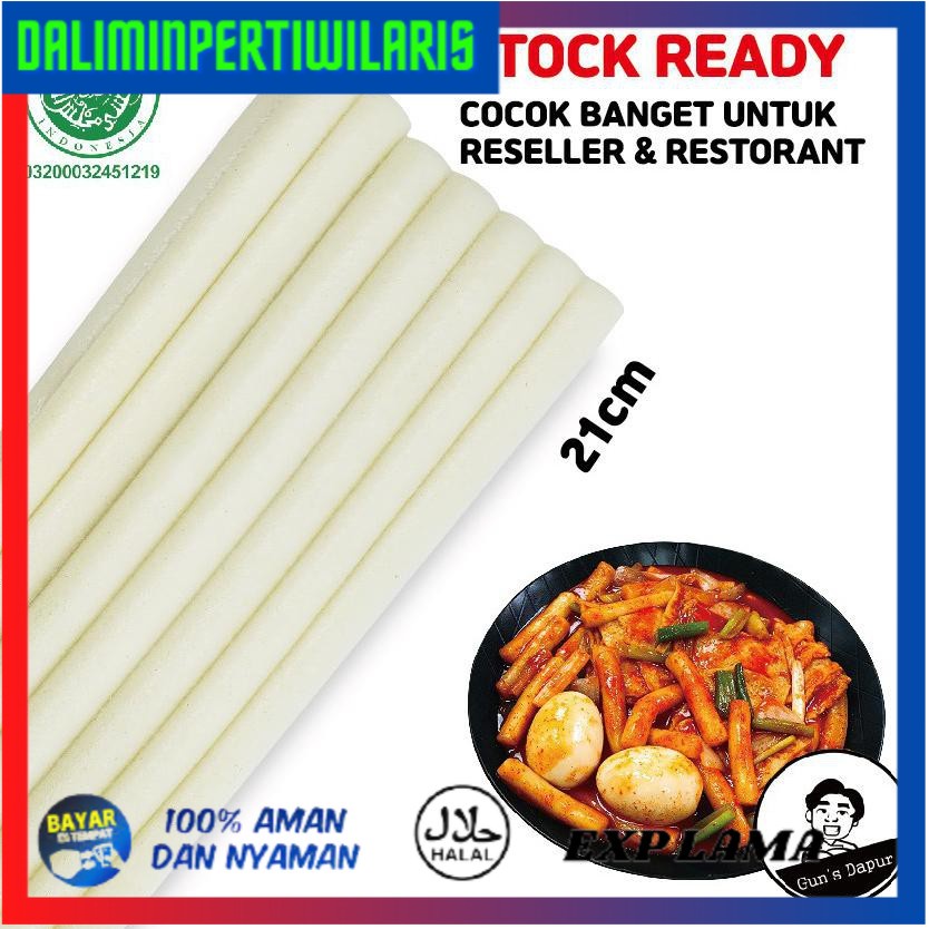 

BISA COD 1kg/GunsDapur 떡볶이 TTEOKBOKKI Panjang KOREAN FOOD 1 KG (HALAL) - TOKPOKI, TTEOKPOKKI