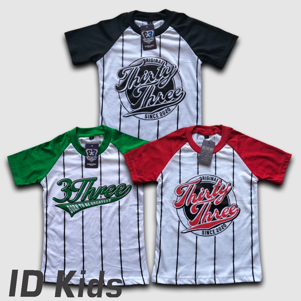 Kaos / Baju Anak Raglan Baseball Limited