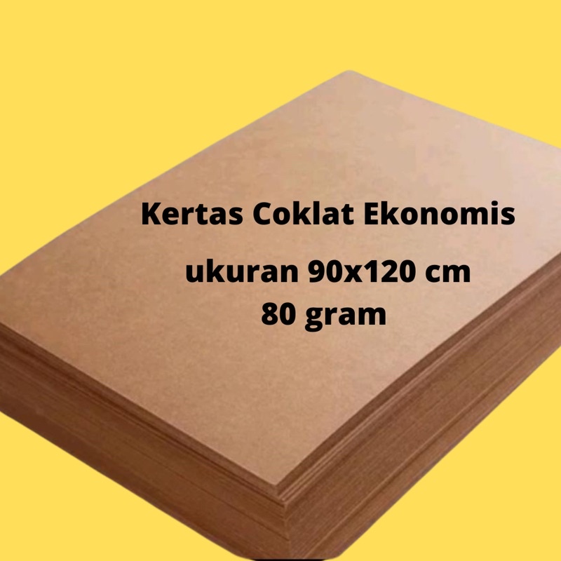 

kertas coklat/packing/bungkus/ pola jahit ekonomis isi 25 lembar