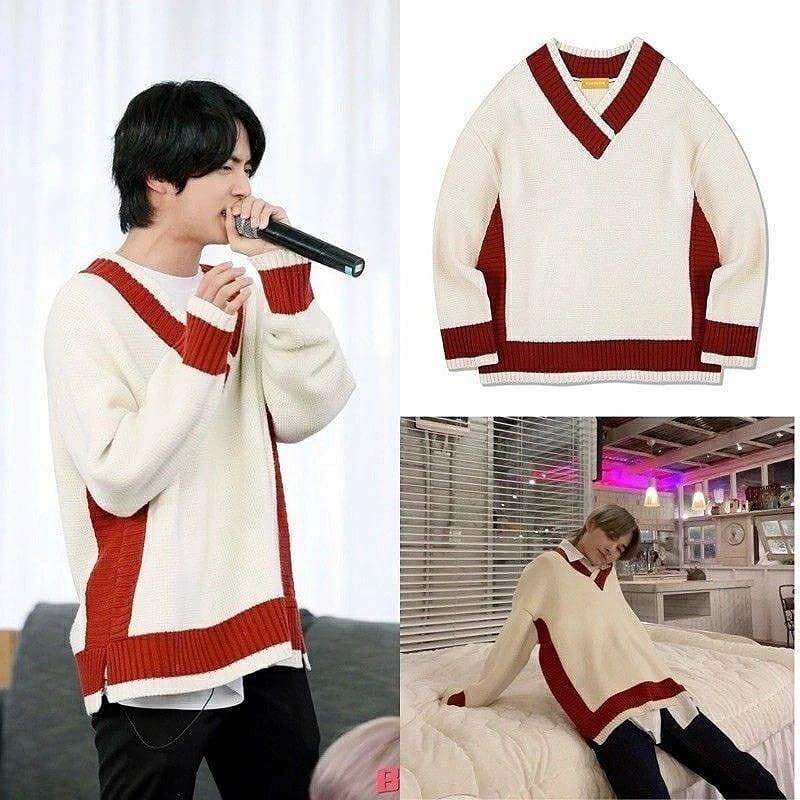 SWEATER RAJUT BTS JIN free gift