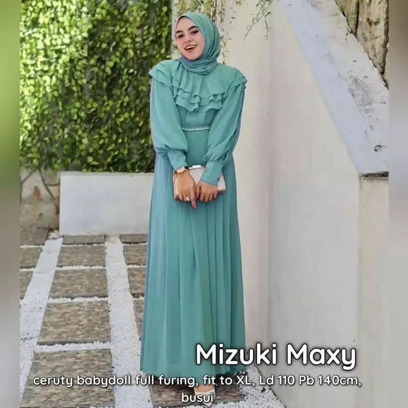 DRESS WANITA MURAH/BAJU MUSLIM WANITA/MIZUKI MAXY