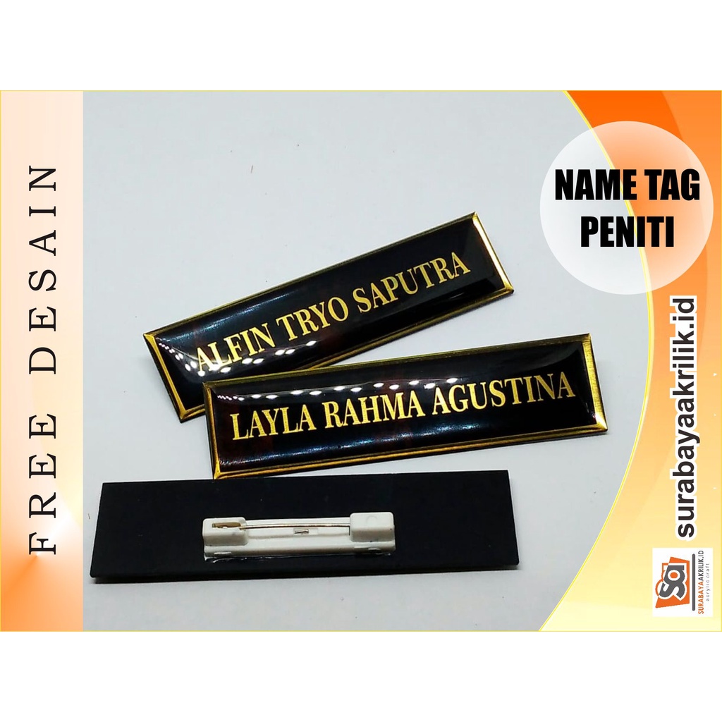 

NAME TAG Karyawan Hotel, PNS, Guru dan Mahasiswa