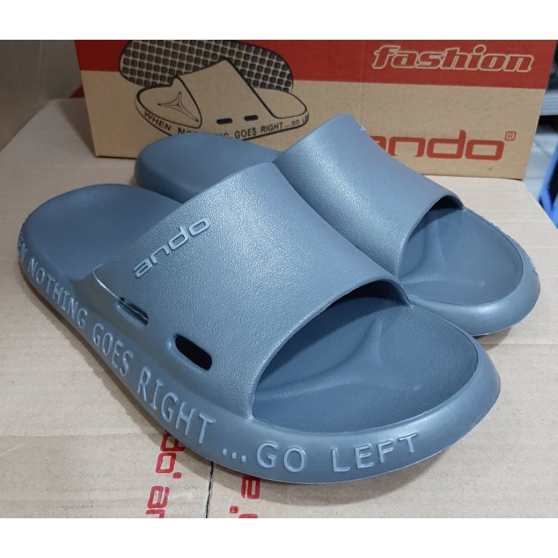sandal ando-aguero-sandal pria-sandal slop-sandal slup on-sandal anti air-sandal karet.