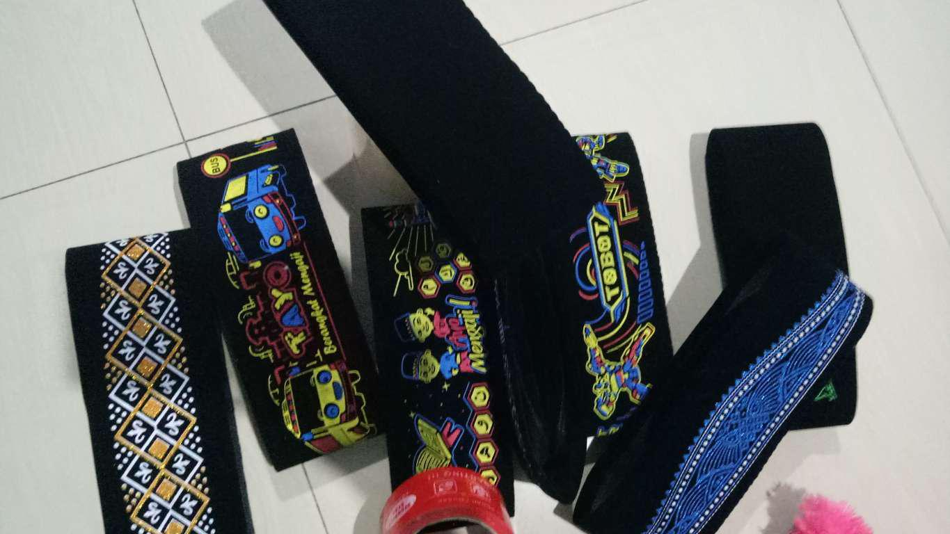 Songkok Batik Kolosebo - Peci Sablon Motif Biru Emas Silver Kopiah Kopyah Kopeah Ac Anak Dewasa