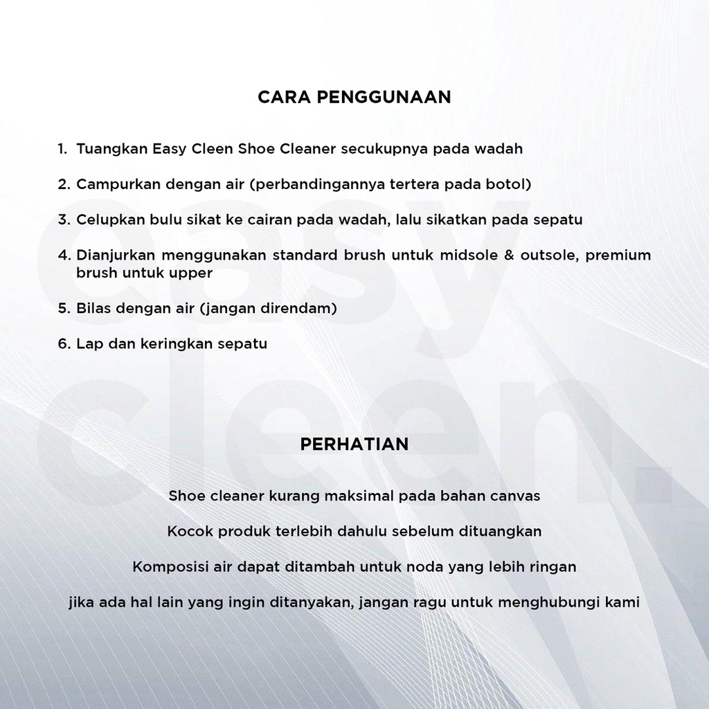 Shoe Cleaner 100ml + Standard Brush | Pembersih Sepatu Sikat Sabun Cuci Sneakers by Easy Cleen-4