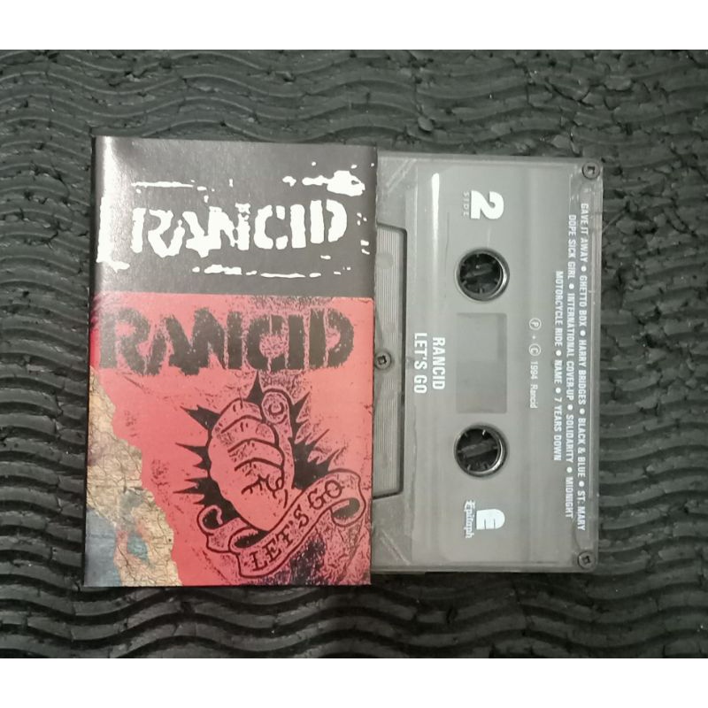 Kaset Pita Cassette Tape Rancid - let's go - punk rock
