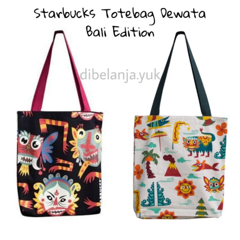 STARBUCKS TOTE BAG DEWATA BALI EDITION || TAS PANTAI