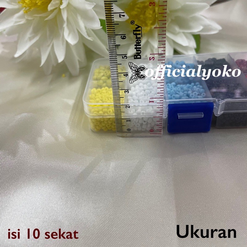 Kotak Aksesoris / Storage Box isi 10 sekat (ukuran ada di gambar)