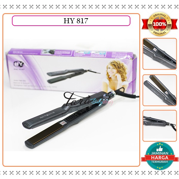 Catokan HY - 817 anion hair iron , CATOKAN KOREA , ORIGINAL , CEPAT PANAS , ENAK DIPAKAI , GA KESET