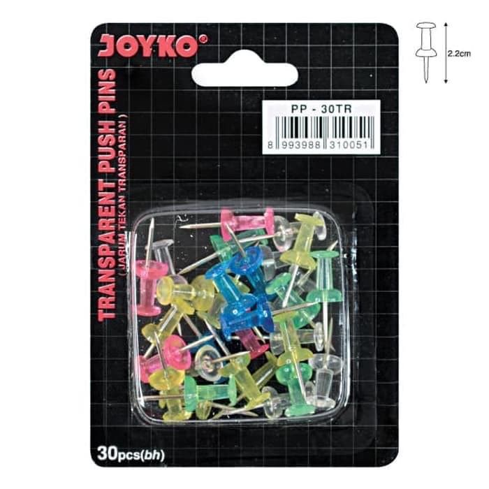 

Push Pin / Jarum Tekan / Paku Pin Joyko PP-30TR