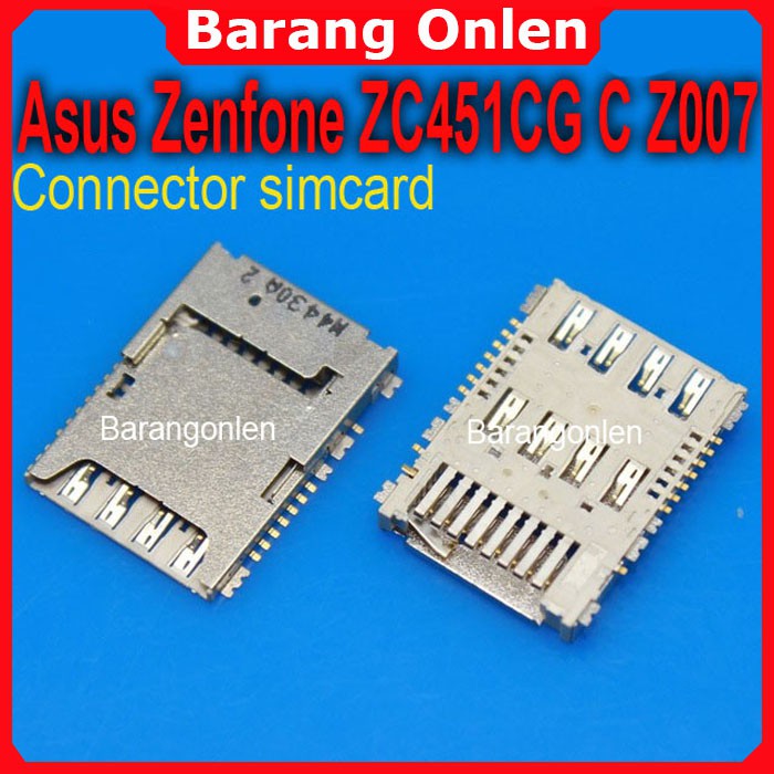 Asus Zenfone C simcard connector konektor sim slot kartu memory