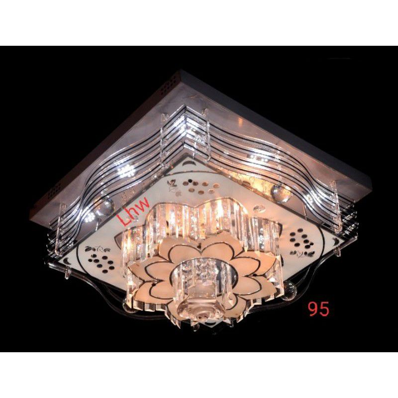 Lampu plafon led remote 50 cm dekorasi ruang tamu,keluarga