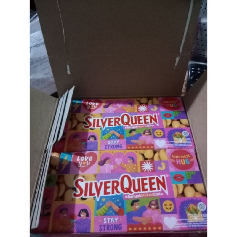 

promo! coklat silverqueen buy 2 get 1 ukuran 3x58gr