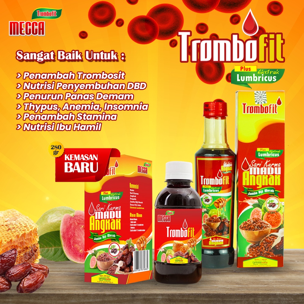 Sari Kurma Madu Angkak Trombofit Obat Tifus / Demam / Baik Untuk Ibu Menyusui 280 gr