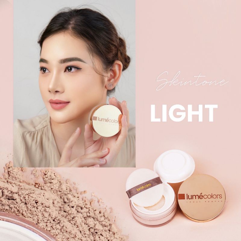 Lumecolors Loose Powder Bedak Tabur Oil Control Long Lasting Pore Blurring Effect-LP Light