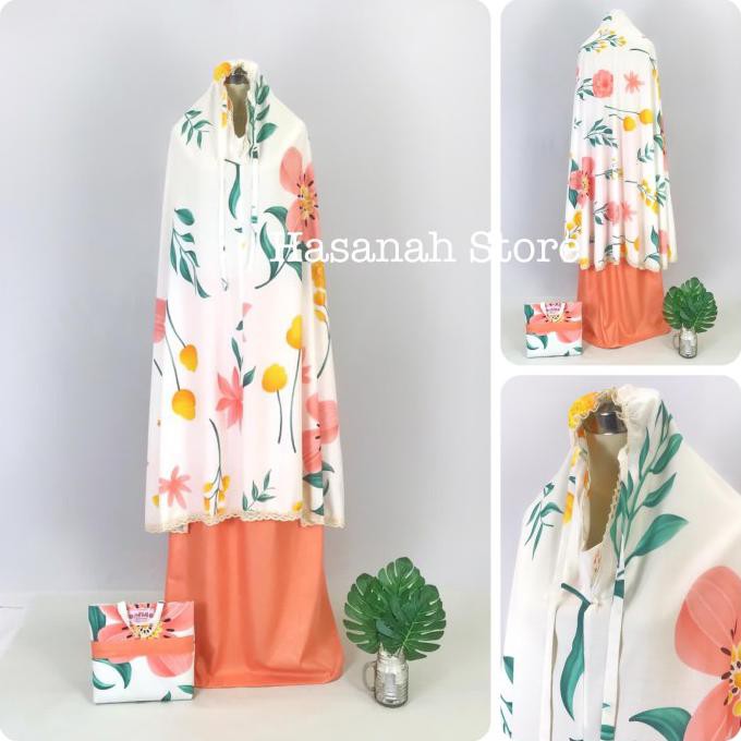 Ori&Terjamin Mukena Dewasa Motif Hs04 (Al-Kahf Premium)
