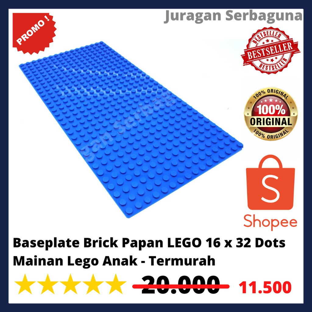 Baseplate Brick Papan LEGO 16 x 32 Dots Mainan Lego Anak - Termurah