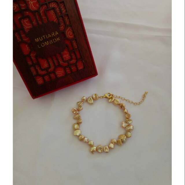 Gelang keshi mutiara tawar