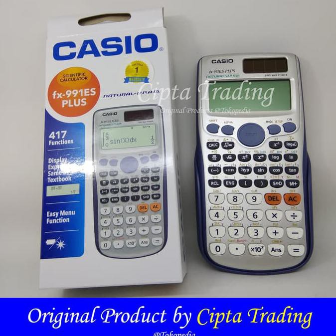 

CALCULATOR - CASIO - SCIENTIFIC CALCULATOR FX-991ES PLUS - CUCI GUDANG LHOOO