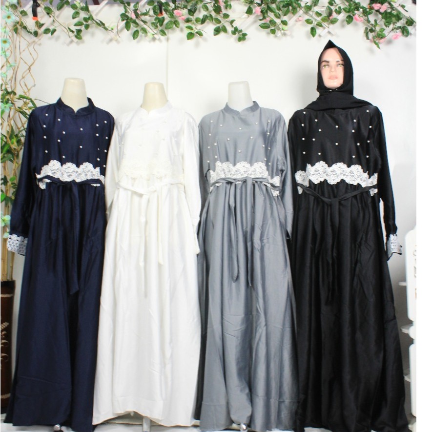 Premium dress viona maxmara lux kilap mewah gamis pesta wanita muslim kekinian