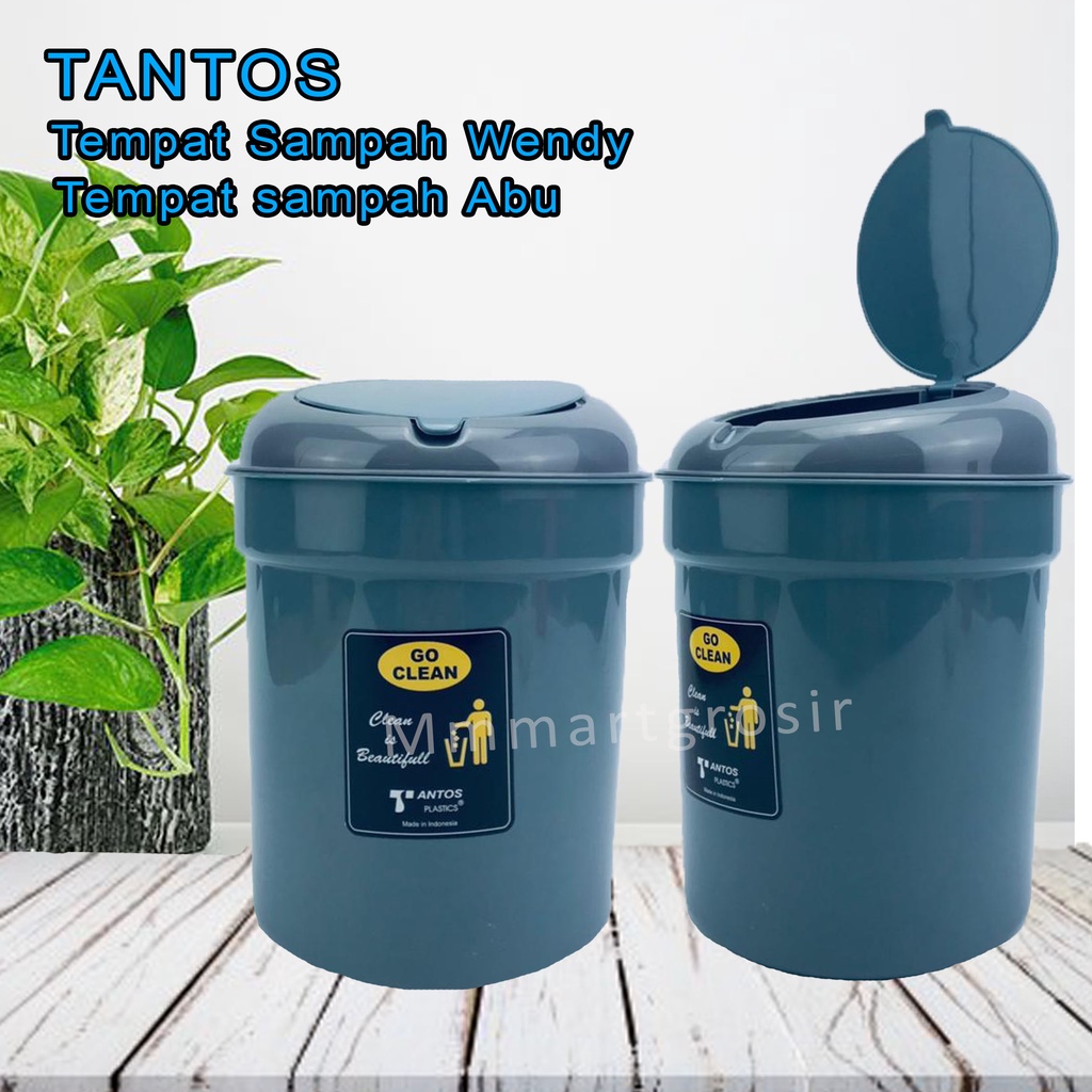 Tempat Sampah Wendy *Tantos * Tempat sampah * 5037TS Abu