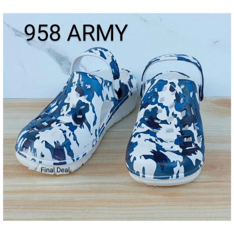 Sandal Kodok Motif Printing, Sandal Sepatu Crocs, Sandal Baim, Sandal Medis Perawat Dokter, Sandal Pabrik 958