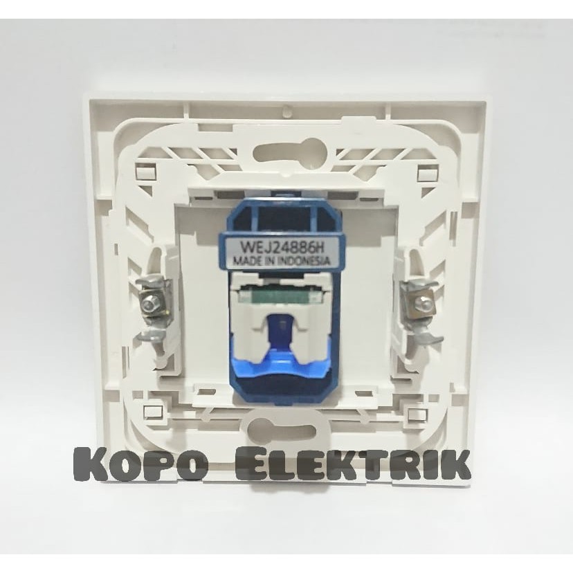 Panasonic Outlet Data Cat6 Style Silver Soket LAN Cat6 Tanam