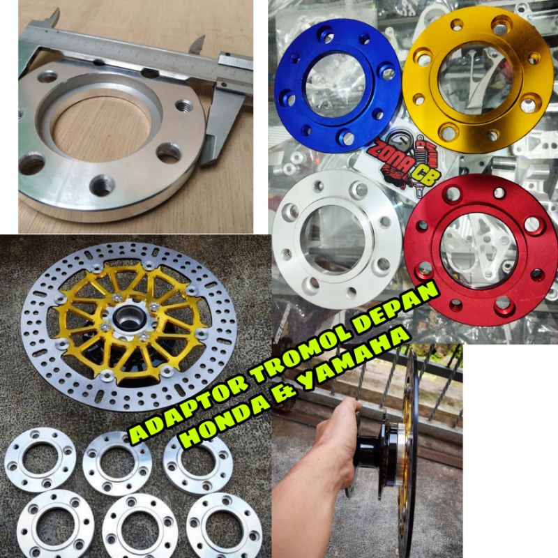 spicer adaptor tromol depan yamaha Honda / piringan disc datar rx king jupiter vega megapro supra gr