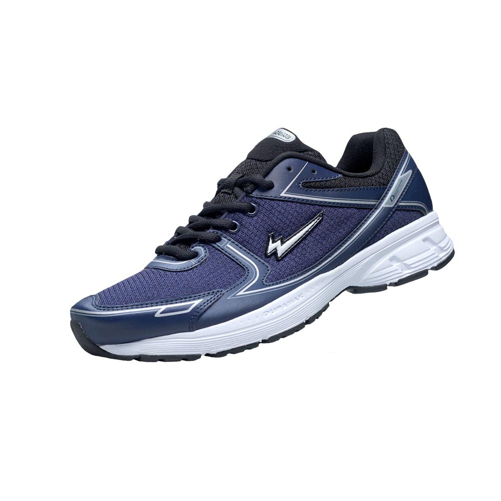  Sepatu  Eagle  Rush Biru Tua Putih  Running Shoes Shopee 