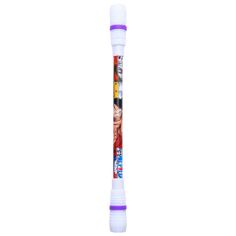 1 Pc Pulpen Gel Putar Jari Bahan Plastik Flexible 2 Gaya Untuk Alat Tulis Sekolah / Kantor