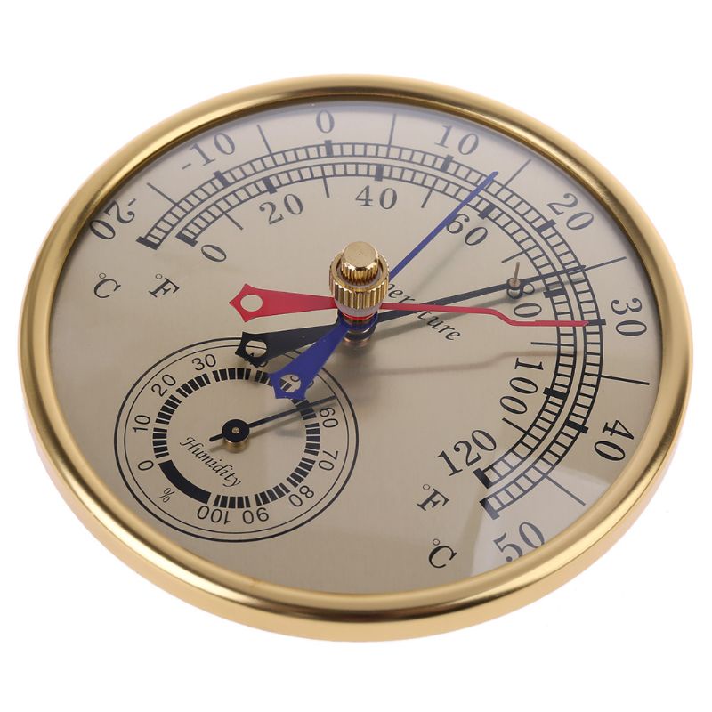 Mary Termometer / Higrometer Analog 5 &quot;Menit Tanpa Baterai Untuk Indoor / Outdoor