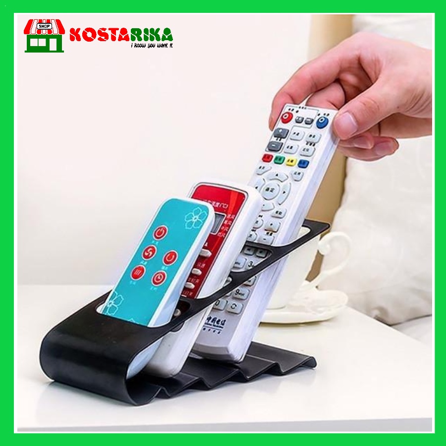 Remote Control Stand Holder Rack Rak Tempat Penyimpan Remote TV AC DVD