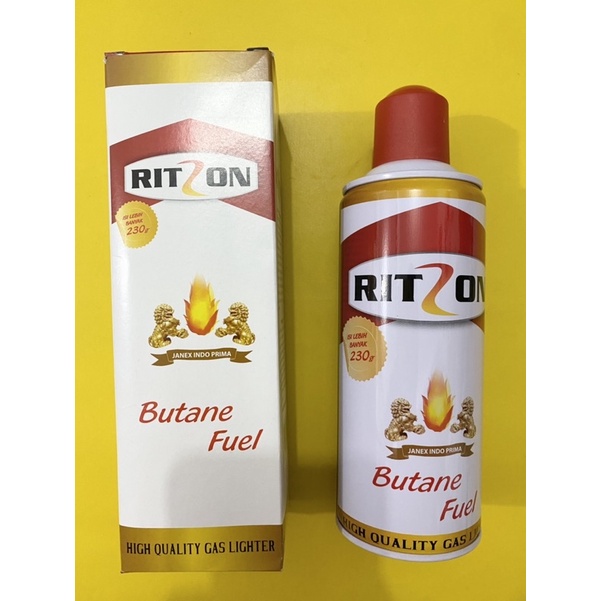Gas ritson Butane Fuel Refill isi ulang Korek Gas 230gr / gas isi ulang refill