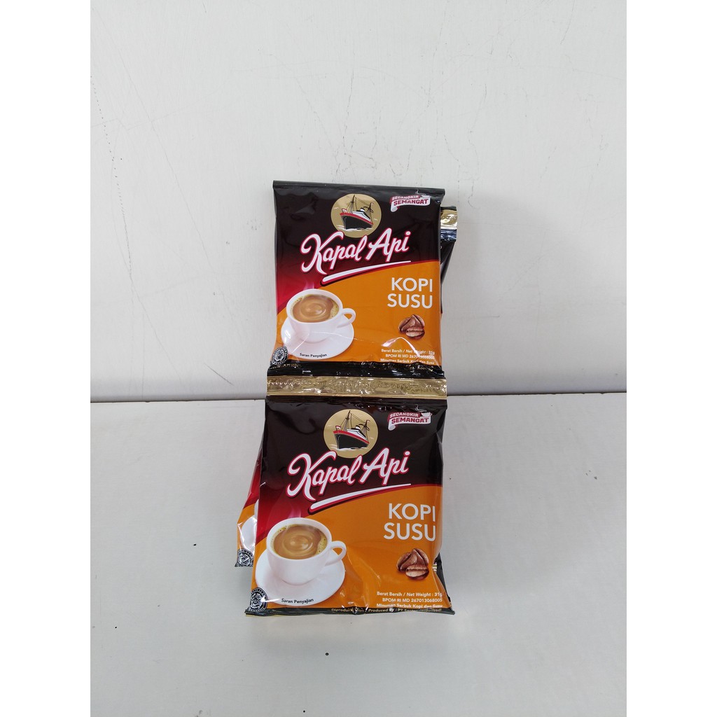 

Kapal Api Kopi Susu 31 gram Renceng