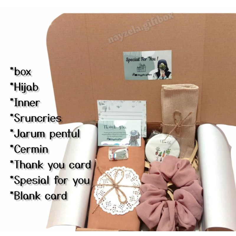 

Hampers Paket Hemat | Hampers Natal | Hampers Murah | Gift Box | Hadiah | Kado | Birthday | Graduati Kado Hampers Giftbox Hijab Bella